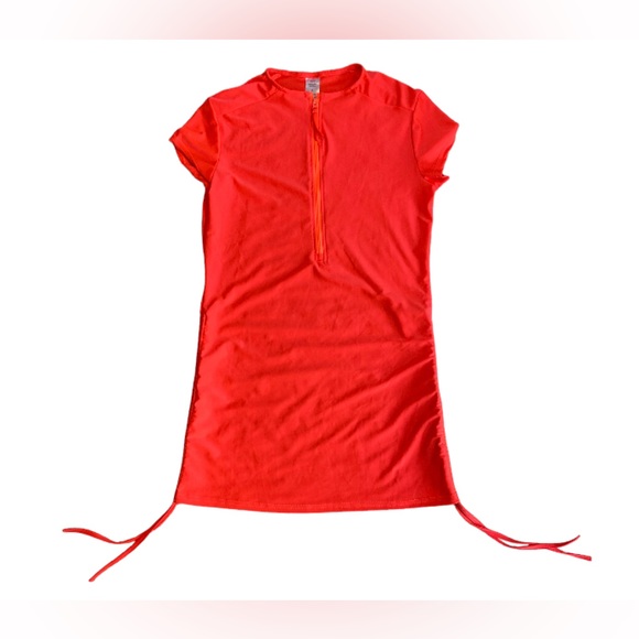 Basic: Neon Orange / Pink Activewear Top - Picture 3 of 16